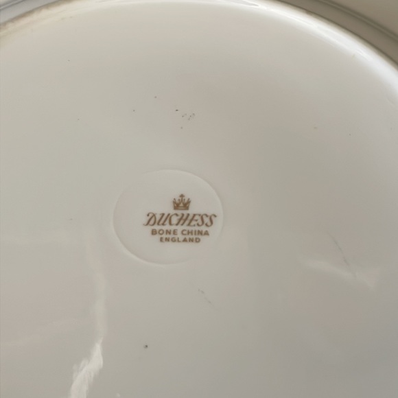 Bone China Happy Hostess Set Serving Platter 2 Coffee Mugs Plate Tea Cup Vintage - Picture 12 of 14